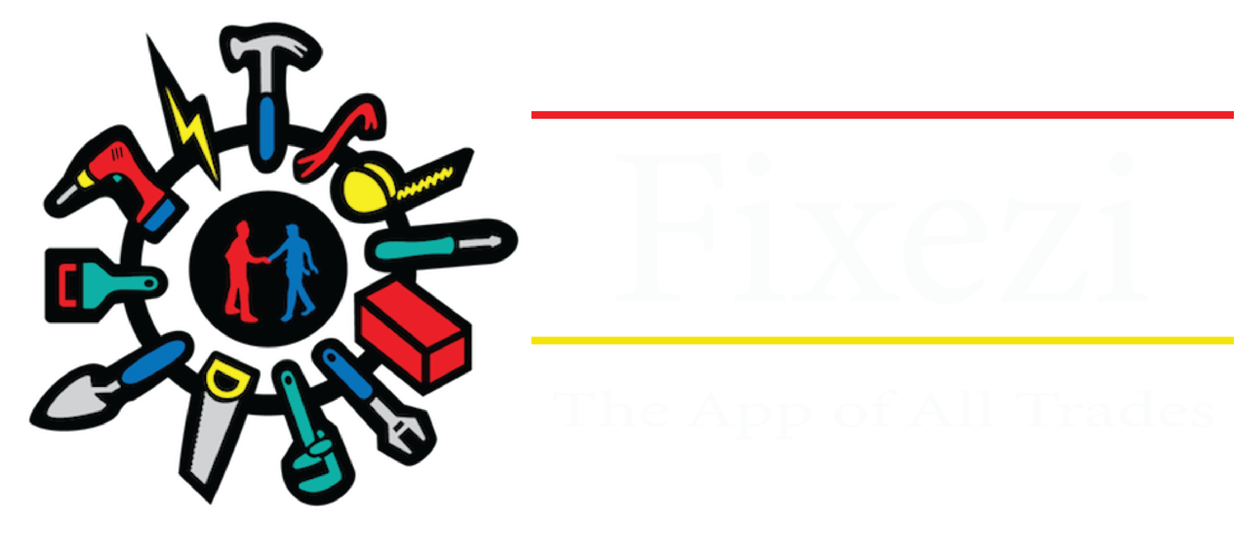 Fixezi The App of All Trades logo, name and slogan.